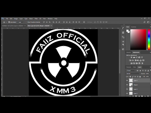 Tutorial to create a Logo using | Adobe Photoshop CC 2017 |