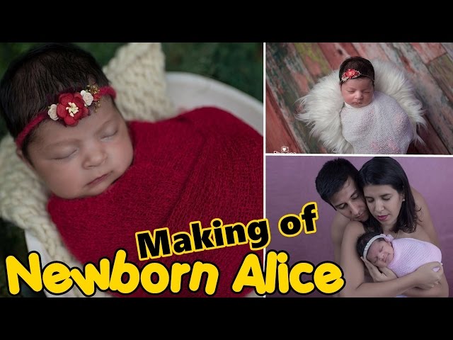 Ensaio recém nascido | Newborn da Alice (making of) - Por Curiosa Juh