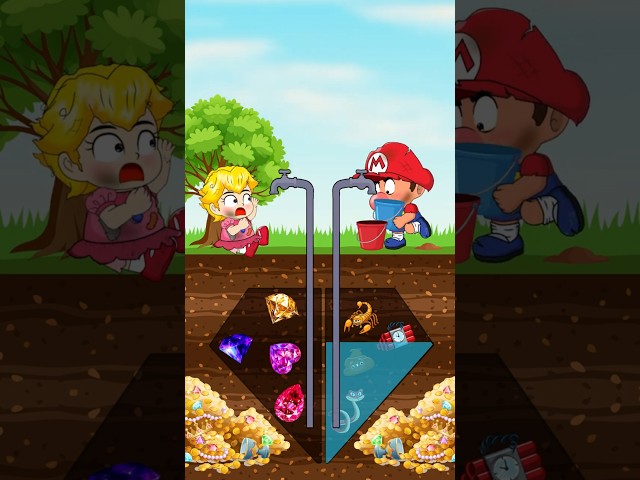 Help Mario Get the Water! Good vs Bad Challenge