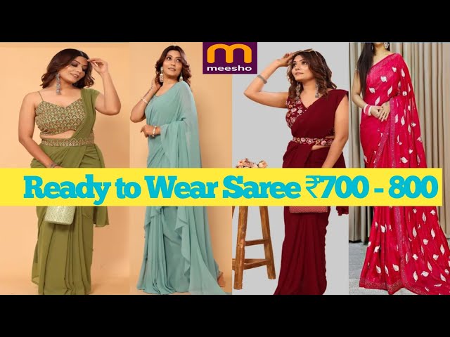 Meesho READY to WEAR Saree Haul😍 Letest Arivals/Festive Wear/Newlyweds Special/Meesho Haul😱