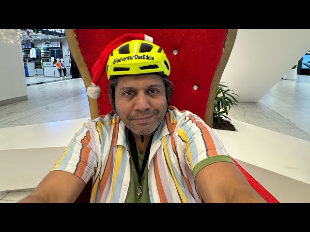 #Christmas shopping Cycling to Oberoi in Mumbai