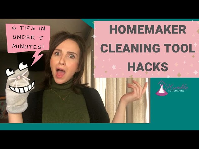 Homemaker Hacks | CLEANING TOOL HACKS| 6 TIPS IN UNDER 5 MINUTES