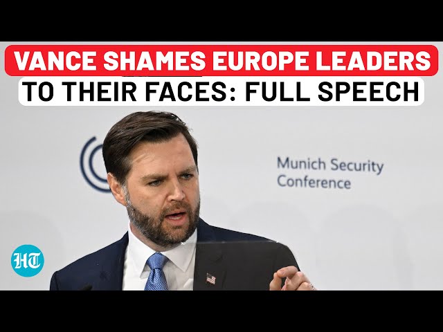 Full Speech: JD Vance Shames Europe Leaders To Their Faces, Leaves Room Stunned| Munich| USA| Trump