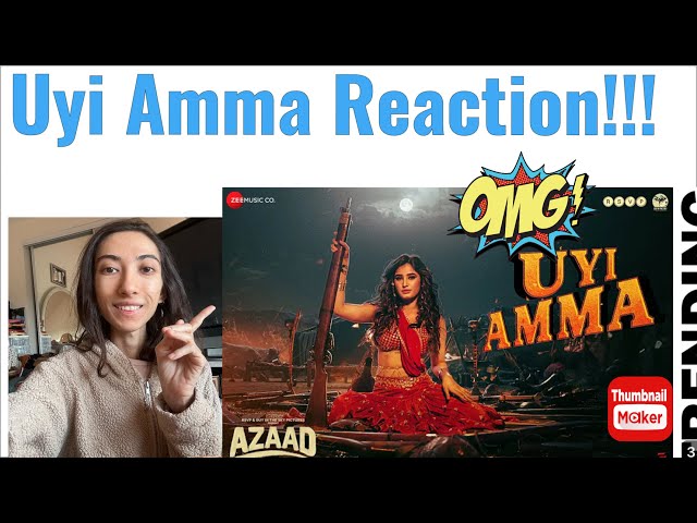 AMERICAN REACTION TO UYI AMMA SONG! AAMAN DEVGN | AJAY DEVGN | RASHA THADANI