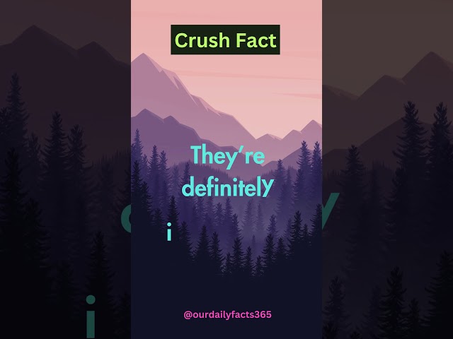 Crush Fact. What Happens When They Talk About You to Their Friends #dailyfacts #factsshorts