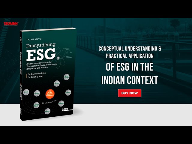 Taxmann's Demystifying ESG |  Understanding Each Aspect of ESG in the Indian context