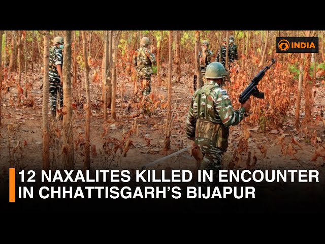 12 Naxalites, two security personnel killed in encounter in Chhattisgarh’s Bijapur | DD India Live