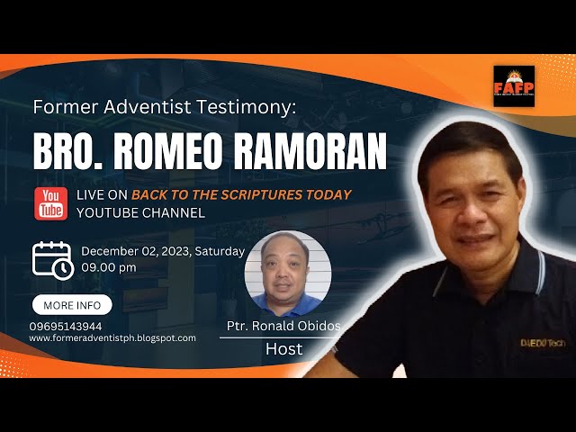 FAFP Testimony of Bro. Romeo Ramoran