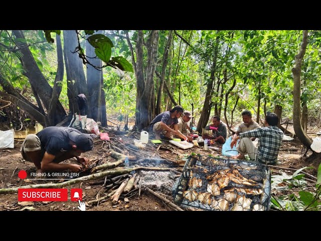 Mancing & Bakar Ikan Di Tepi Sungai Batang Alin