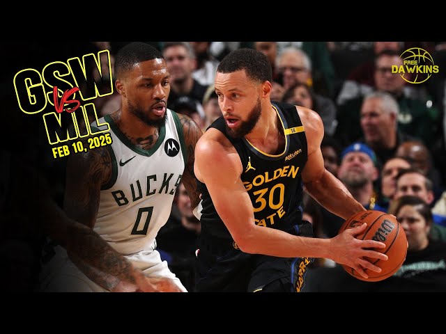 Golden State Warriors Full Team Highlights vs Bucks | Feb 10, 2025 | FreeDawkins