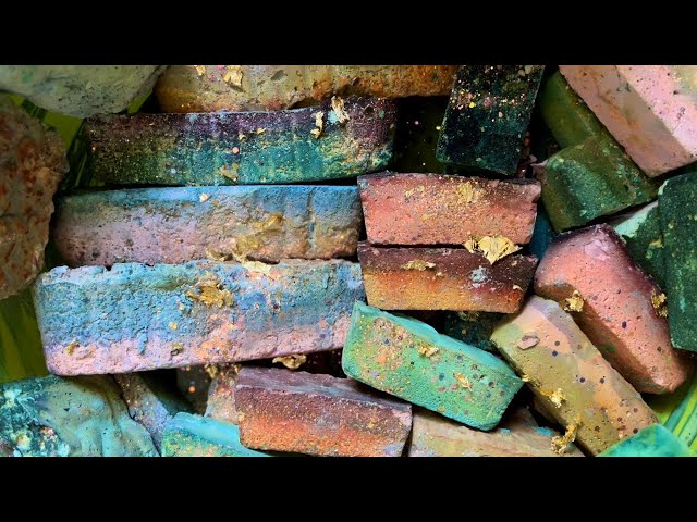 Multi Colored Loaf Mass Crush • Oddly Satisfying • Crunchy Gymchalk • Sleep Aid • ASMR