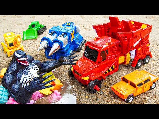 HelloCarbot HyperBuildian HUGE Robot Combination & Superhero Transformers Prime Stopmotion Adventure