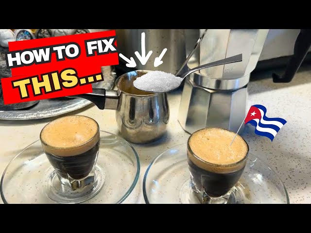 Cuban coffee & 2 ways to fix the sugar to make the Crema #recetacubana  #espumita