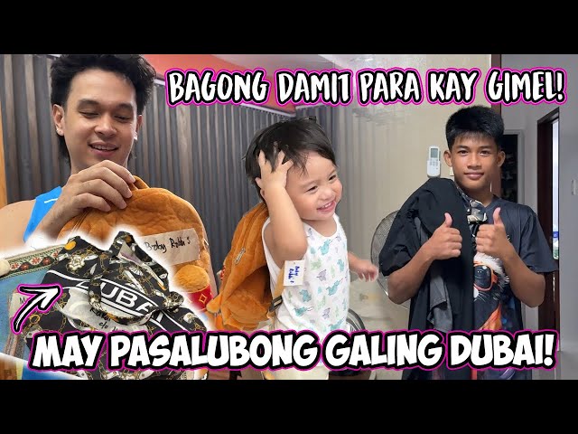 KALINGAP RAB, BINILHAN BAGONG DAMIT SI GIMEL! MAY NAG-PASALUBONG SAMIN GALING DUBAI! | Jacq Tapia