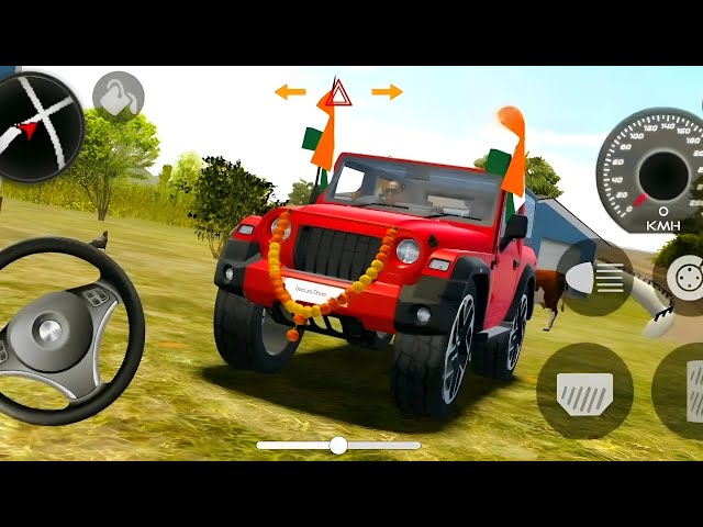 Dollar (Song) Modified 😈 Mahindra yellow Thar || Indian Car Simulator 3D || Car Game 3D