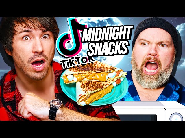 We Tried the WEIRDEST Midnight Snacks from TIKTOK - Taste Test