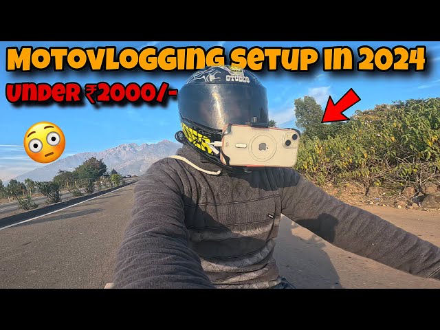 Cheapest Motovlogging setup with IPhone in 2024 || Most of the YouTuber use this setup in vlogs😳