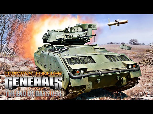 USA Heavy Armored vs China (MOD THE END OF DAYS 098) C&C Generals Zero Hour