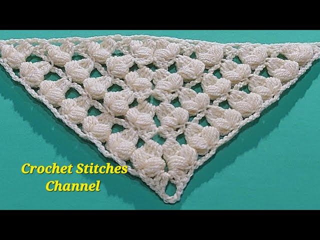 BEAUTİFUL EASY TOW ROW REPEAT CROCHET SHAWL TUTORIAL EASY ELEGANT SHAWL STEP BY STEP