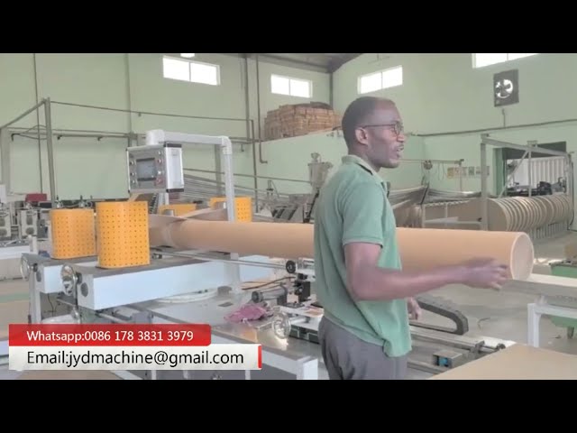 Large Kraft Spiral Paper Tube Production Line Egypt Factory