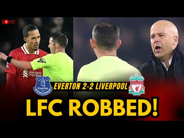 LIVERPOOL ROBBED! | 2-2 Draw vs Everton | Controversial Ref Decisions Cost LFC!