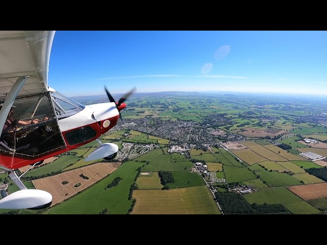 Skyranger microlight - MossEdge to Dairy House Farm