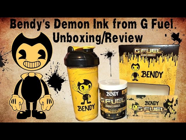 G Fuel Bendy Demon Ink Energy Formula Unboxing/ Review