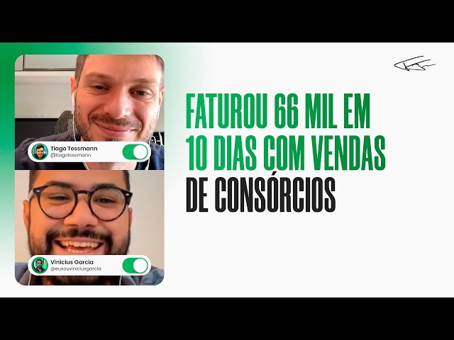 66 MIL EM 10 DIAS COM VENDA DE CONSÓRCIO