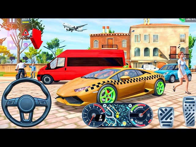 Taxi Sim 2022 Evolution #36 - Grand City Car Driving Games - Car Game Video Lamborghini Car Driving