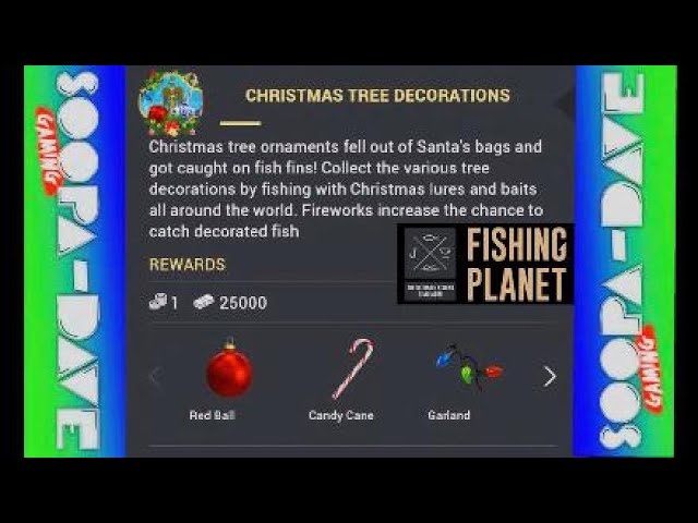 Fishing Planet Christmas Tree Decorations Mission