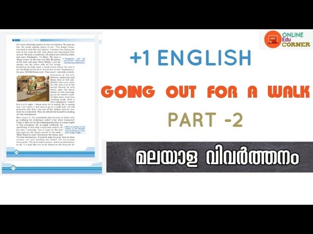 Going out for walk -part 2 | chapter explanation | Questions and answers| +1 English