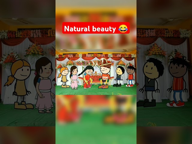 Natural beauty 😂 || #trending #funny #comedyshorts #viralvideo #comedy #tcdesicadtoon