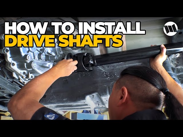 Jeep JL Wrangler Driveshaft Removal and Installation of Heavy Duty Front and Rear 1350 Shafts