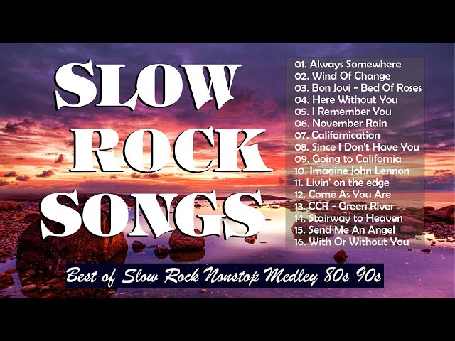 Nonstop Slow Rock Medley | Slow Rock Love Songs Collection 70s 80s 90s