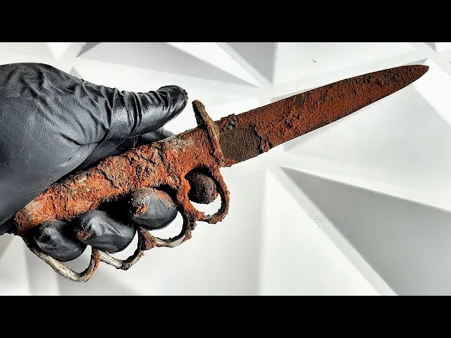 Restoration of Rusty Antique Knife from 1920s!