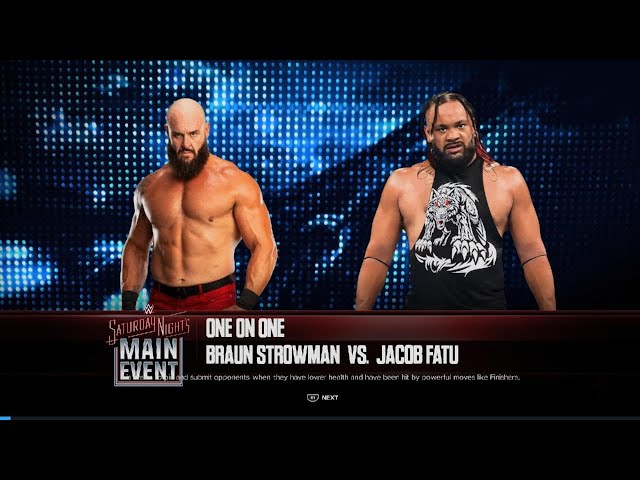 WWE 2K24 Braun Strowman Vs Jacob Fatu