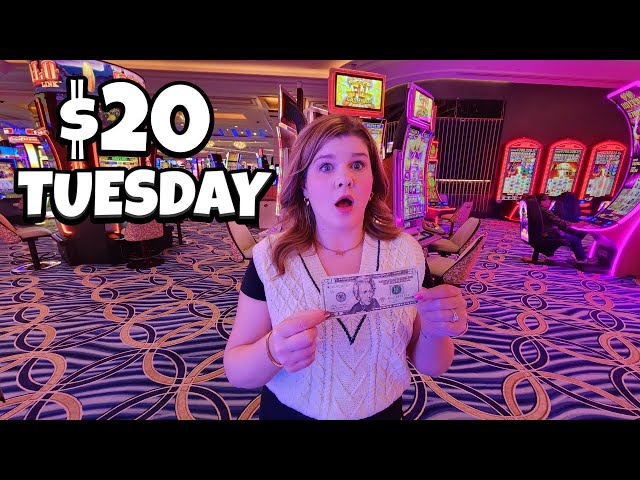 I Put $20 in 10 Slot Machines in Las Vegas and WOW!