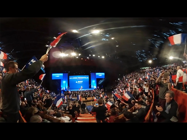 360 video: Le Pen, Macron and Melenchon kick-off French presidential campaign