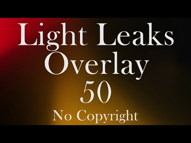 Cinematic Light Leak Overlays | Light Leaks | Full HD | 1920 X 1080 | Stock Video  | LL50