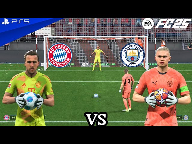 FC 25 - GK HARRY KANE vs GK HAALAND Penalty Shootout and Match | Bayern Munich vs Manchester City