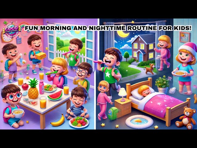 START Your Day with a SMILE! Fun Morning and Nighttime Routine Song for Kids