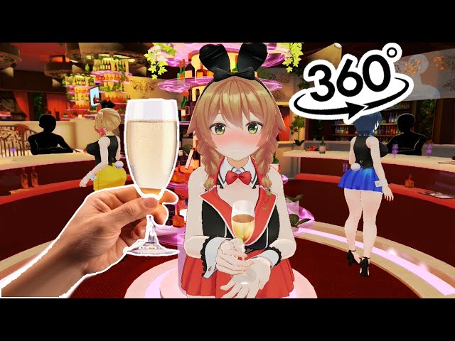 Roleplay🥵 BARMAID GIRL CHATS WITH YOU ALL NIGHT 🥂😍 ANIME VR EXPERIENCE! ✨ 🌙