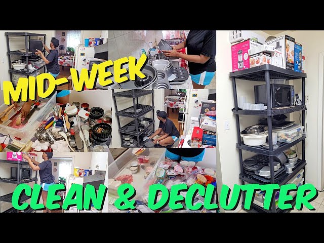 Mid-Week Declutter Clean With Me | Kitchen Cleaning Motivation