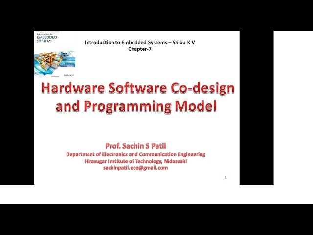 Introduction to Embedded Systems   Shibu K V   Chapter 7  by Prof  Sachin Patil