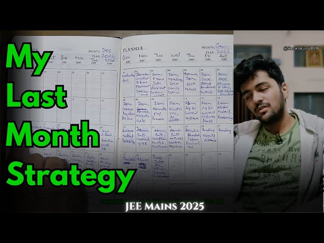 Opening my Secret Strategy Diary from JEE days after 2 years | My last month timetable for JEE Mains