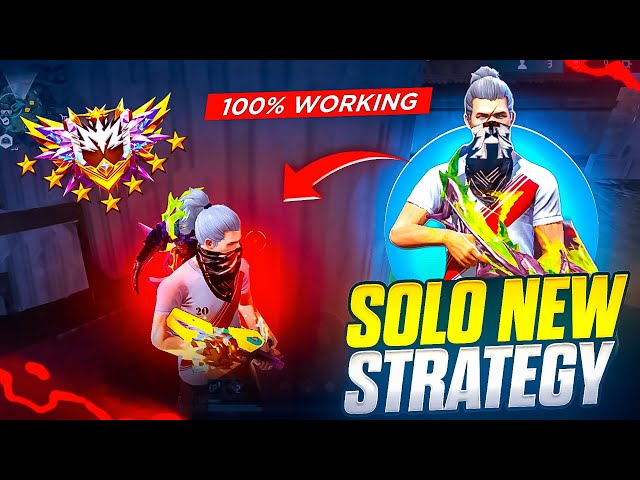 100% Working ✅ | New Solo Strategy 🔥 | Solo Fast  Grandmaster Push | Br Rank Push Trick | Utkarsh FF