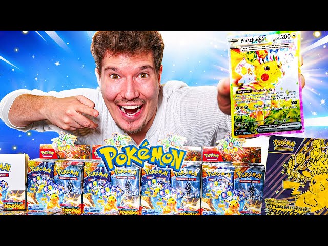 Das XXL Pikachu Booster Opening! 😱🔥Stürmische Funken