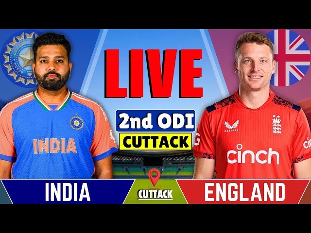 India vs England, 2nd ODI Match | Live Cricket Match Today | IND vs ENG Live Match | INDIA Batting