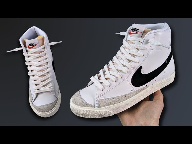 HOW TO LACE NIKE BLAZER MID LOOSELY (BEST WAY!)