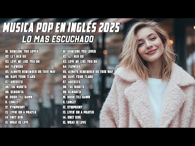 As 20 Melhores Músicas Pop 2025 🎧 Top Hits em Inglês 🎶 As Músicas Pop Mais Escutadas em 2025